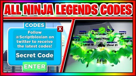 codes for ninja legends 2023